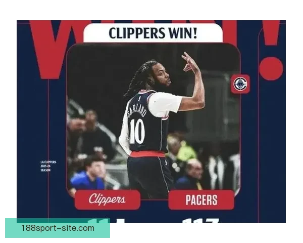 快船莱昂纳德绝杀步行者0.4秒中投带队逆转24分惊险胜